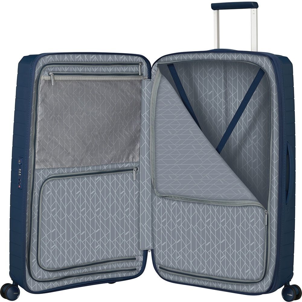 Suitcase American Tourister FastForward made of polypropylene on 4 wheels MI0*003 Navy Blue (large)