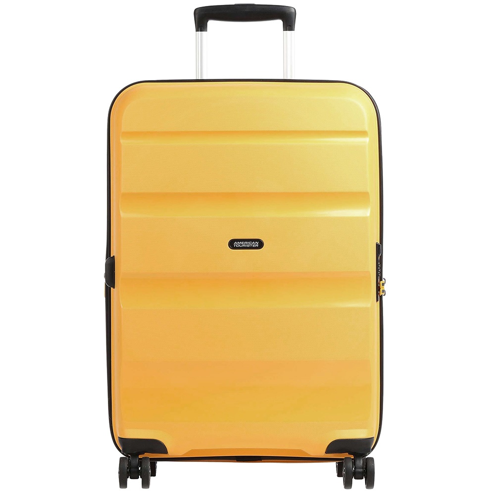 Suitcase American Tourister Bon Air DLX made of polypropylene on 4 wheels MB2*002 Light Yellow (medium)