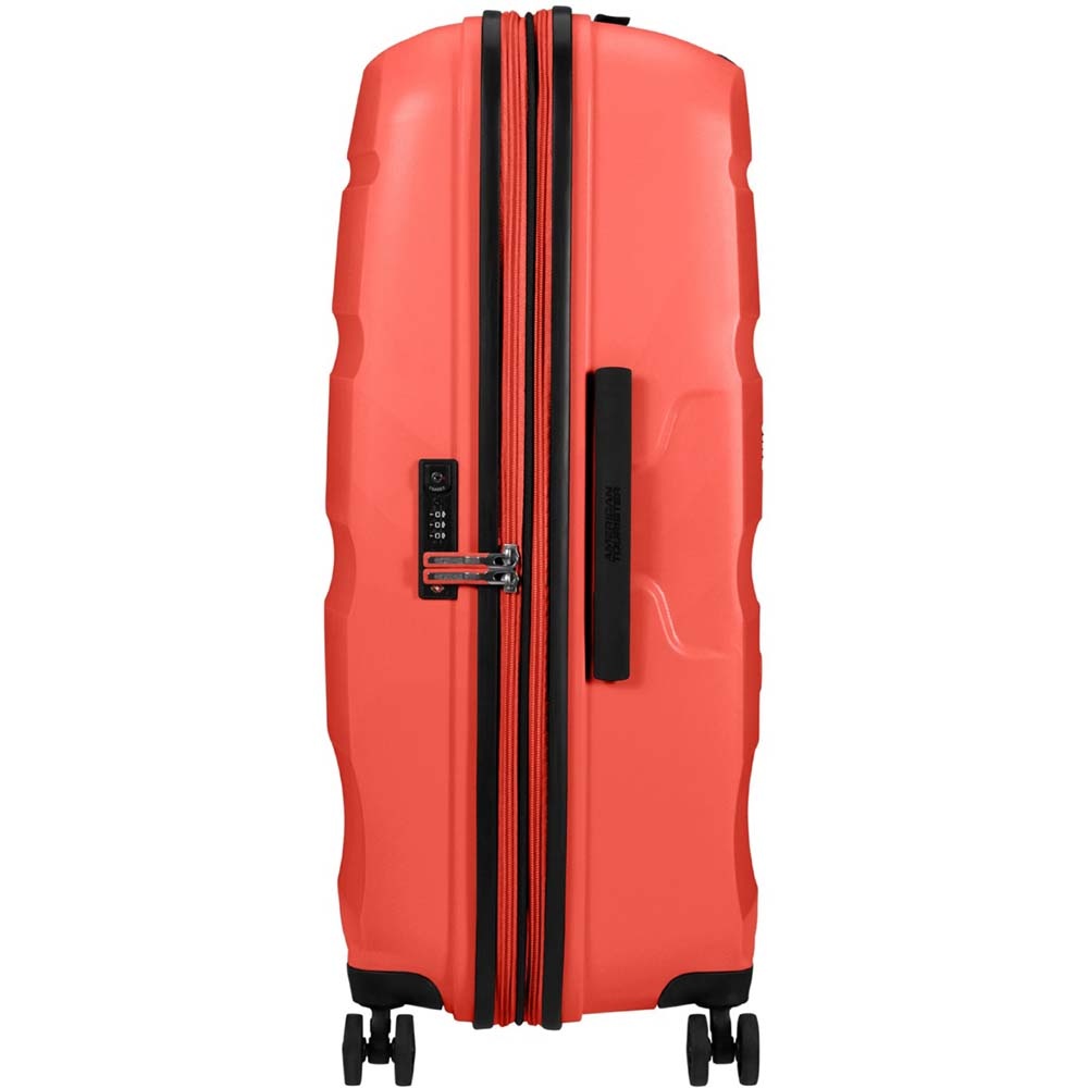 Suitcase American Tourister Bon Air DLX made of polypropylene on 4 wheels MB2 * 003 Flash Coral (large)