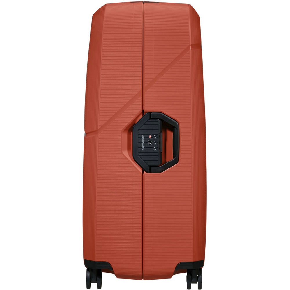 Suitcase Samsonite Magnum Eco made of polypropylene on 4 wheels KH2 * 004 Marple Orange (giant)