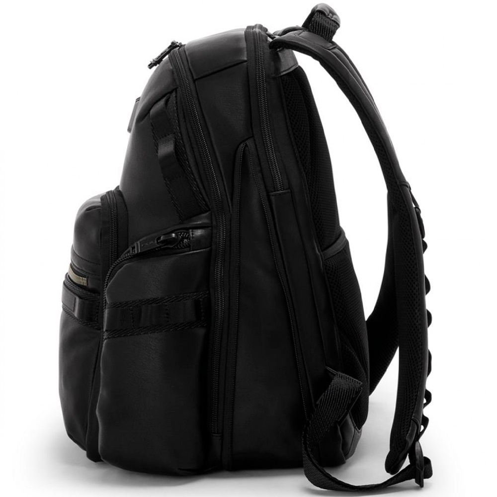 Рюкзак Tumi Alpha Bravo Navigation Backpack 15" з шкіри та з розширенням 0932793DL Black