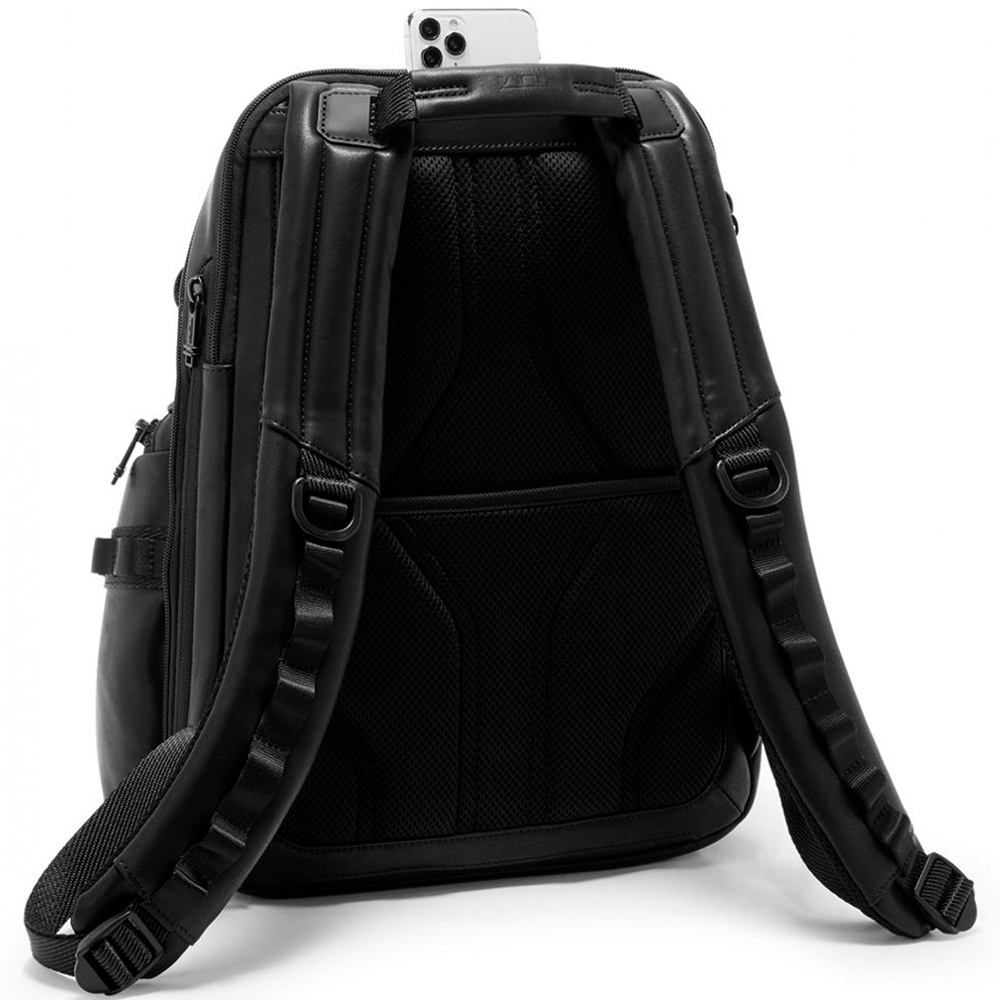 Рюкзак Tumi Alpha Bravo Navigation Backpack 15" из кожи и с расширением 0932793DL Black