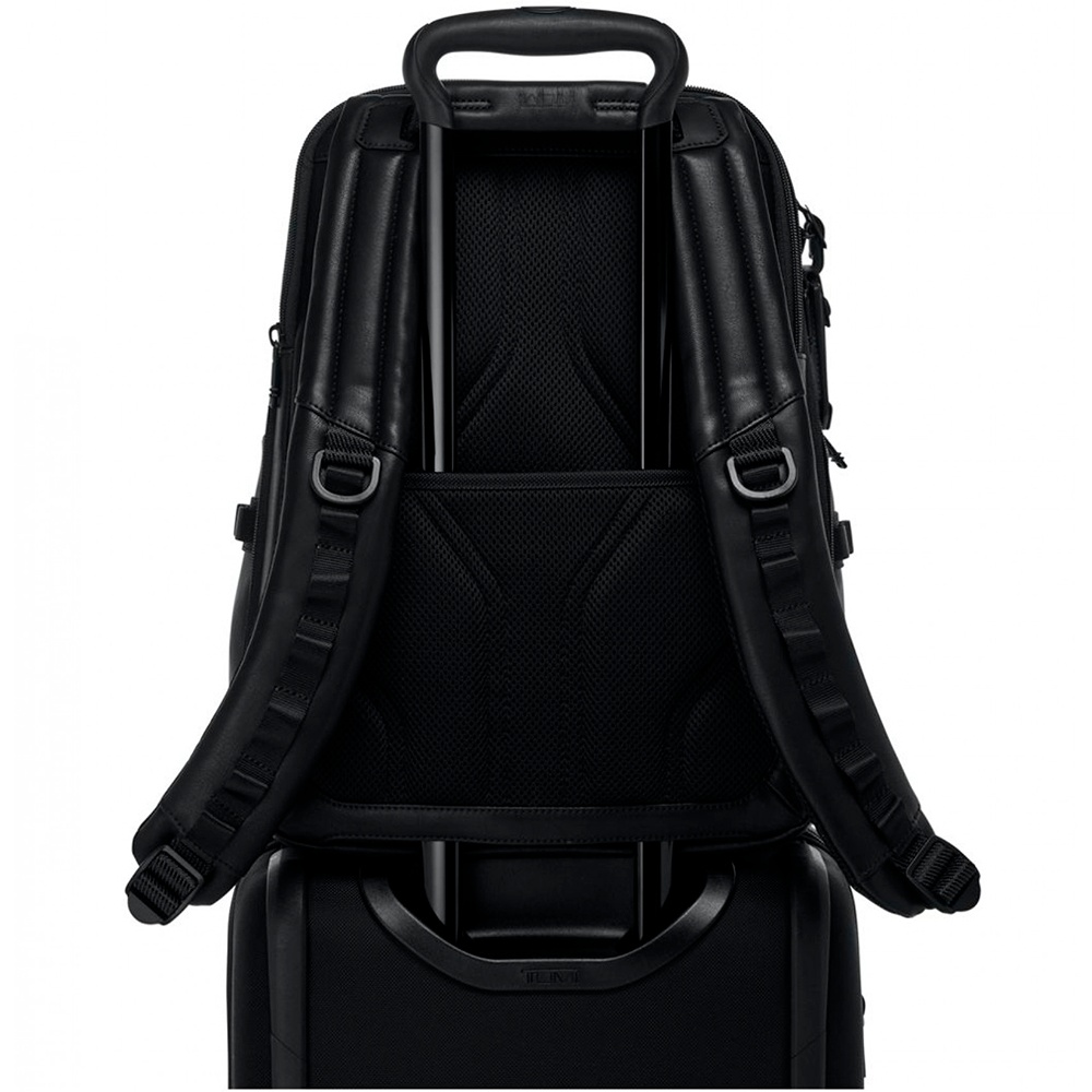 Рюкзак Tumi Alpha Bravo Navigation Backpack 15" из кожи и с расширением 0932793DL Black