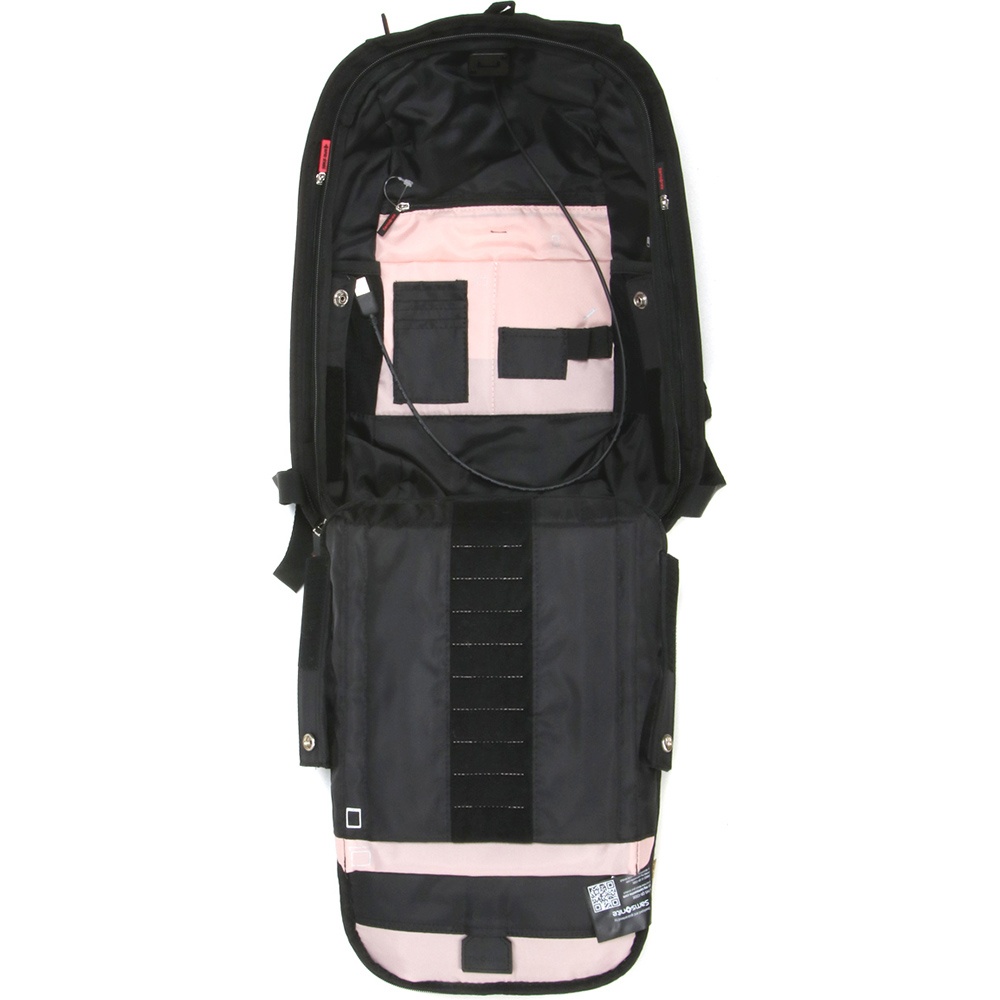 Daily backpack for women with laptop compartment up to 14,1" Samsonite Securipak S KB3*001 Black Steel