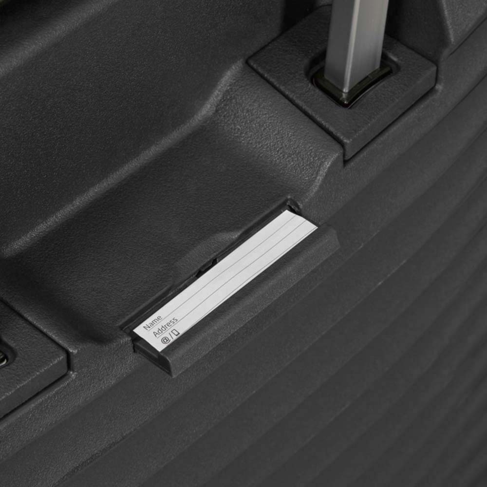 Suitcase Samsonite Upscape made of polypropylene on 4 wheels KJ1*003 Black (large)