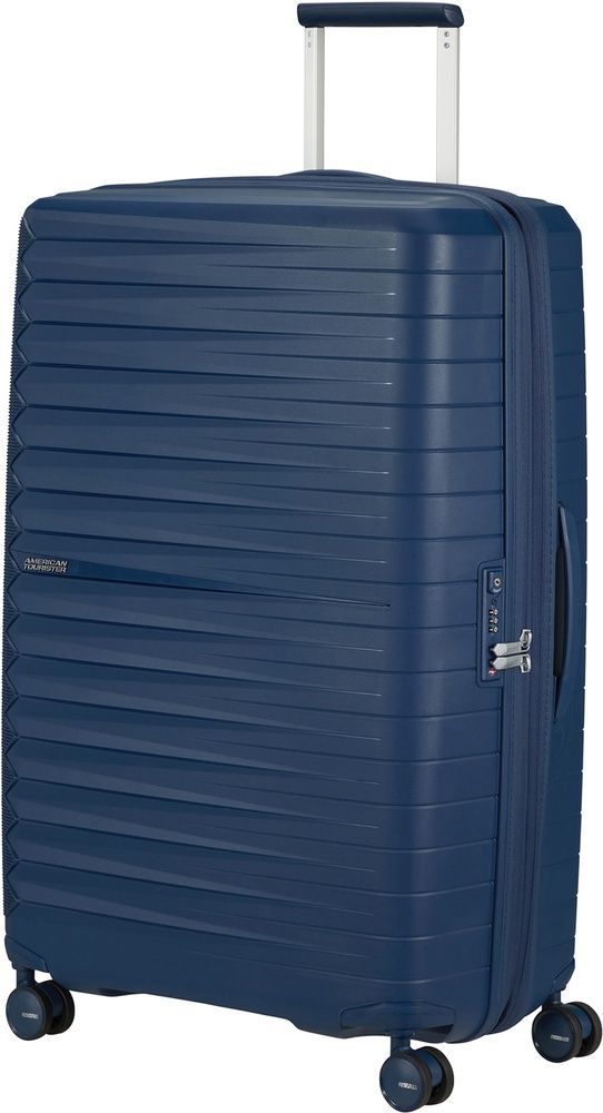 Suitcase American Tourister FastForward made of polypropylene on 4 wheels MI0*003 Navy Blue (large)