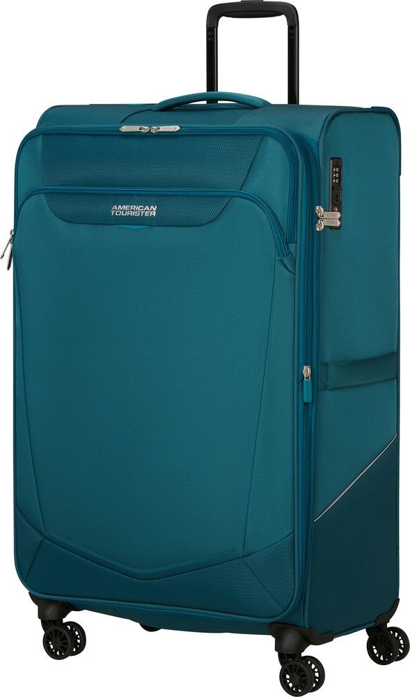 Чемодан American Tourister Summerride текстильный на 4-х колесах ME7*006;51 Totally Teal (большой)