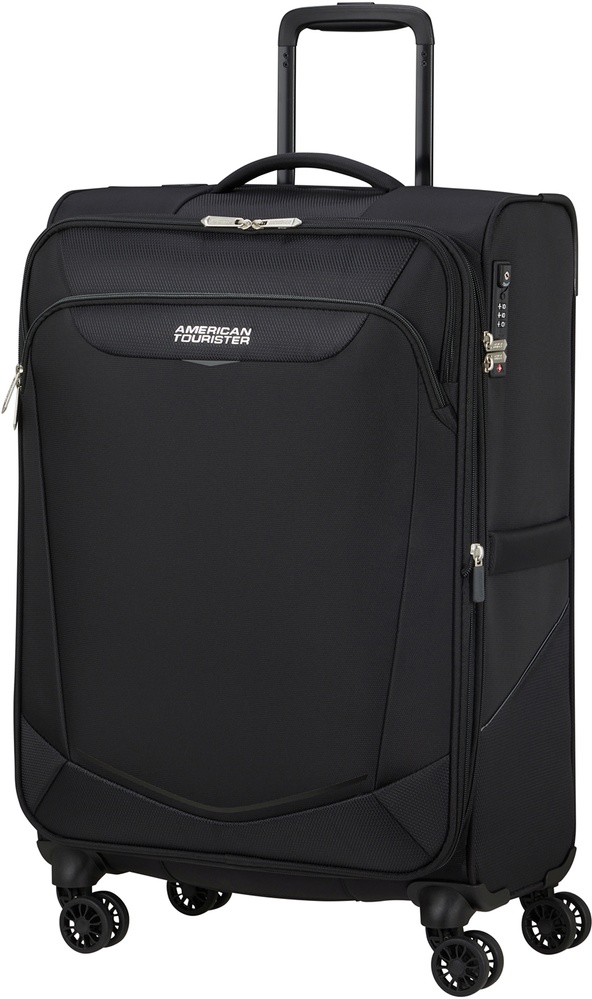 American Tourister Summerride textile suitcase on 4 wheels ME7*005;09 Black (medium)