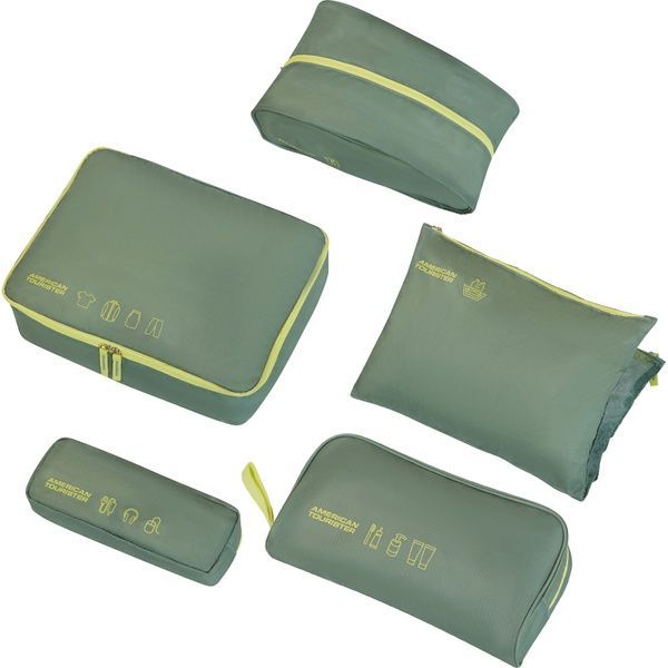 Набор органайзеров (5 шт) American Tourister Ta MF3*005;14 Olive/Lime