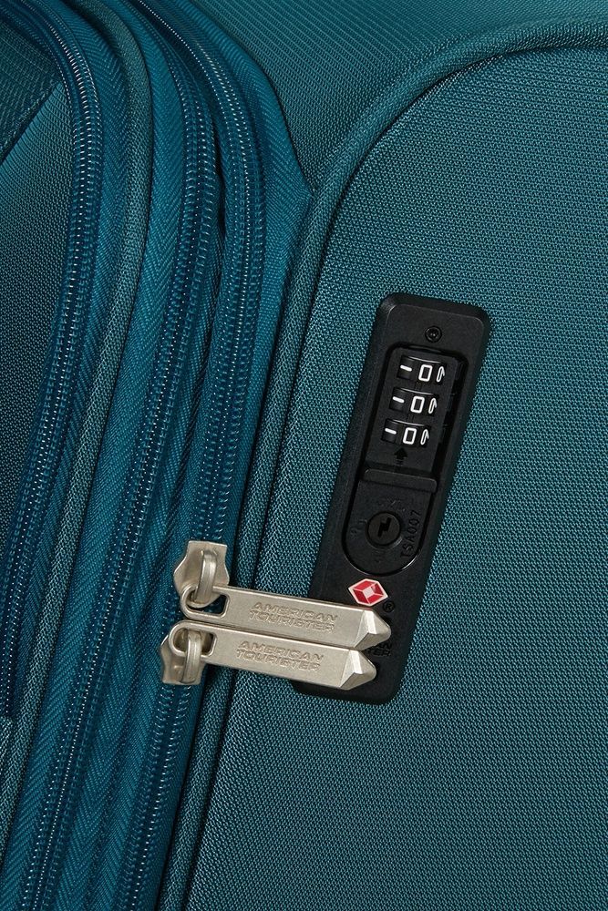 Чемодан American Tourister Summerride текстильный на 4-х колесах ME7*006;51 Totally Teal (большой)