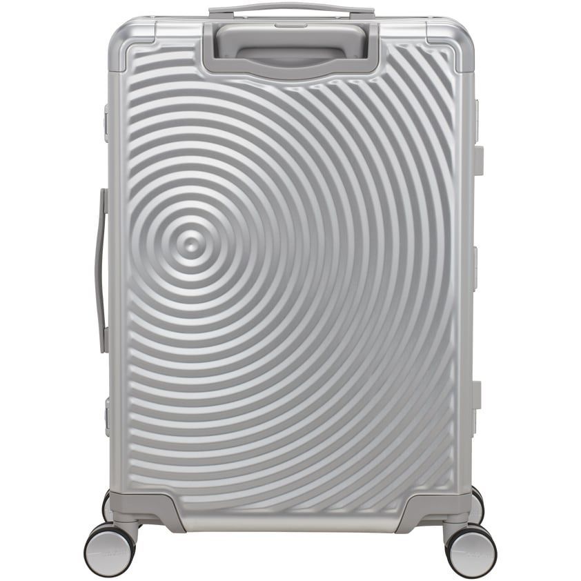 Валіза American Tourister Soundbox ALU алюмінієва на 4-х колесах MI3*002 Silver (середня)