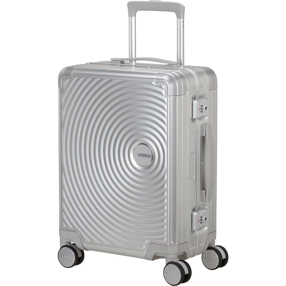 Валіза American Tourister Soundbox ALU алюмінієва на 4-х колесах MI3*001 Silver (мала)