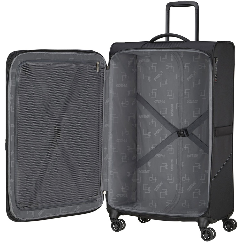 Чемодан American Tourister Summerride текстильный на 4-х колесах ME7*006;09 Black (большой)