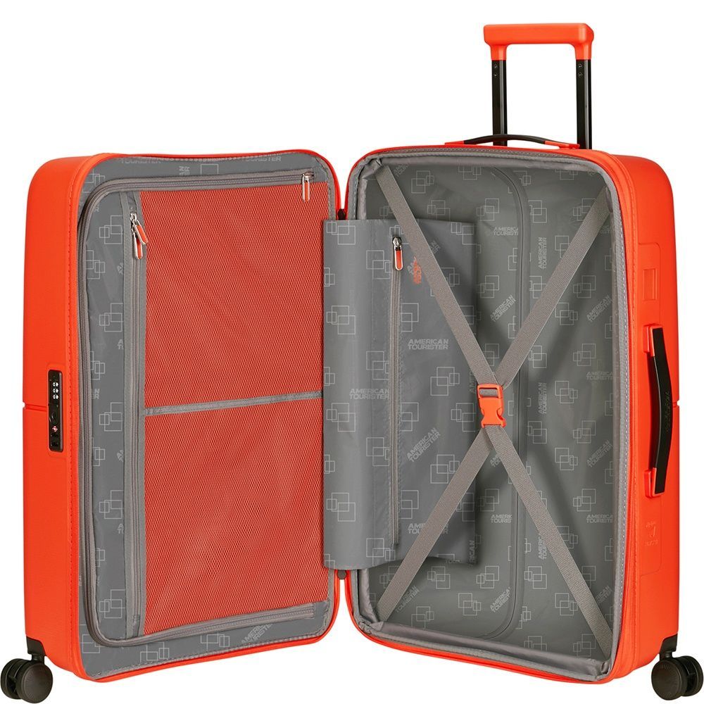 Валіза American Tourister Dashpop із поліпропілену на 4-х колесах MG5*002;00 Tangerine Red (середня)