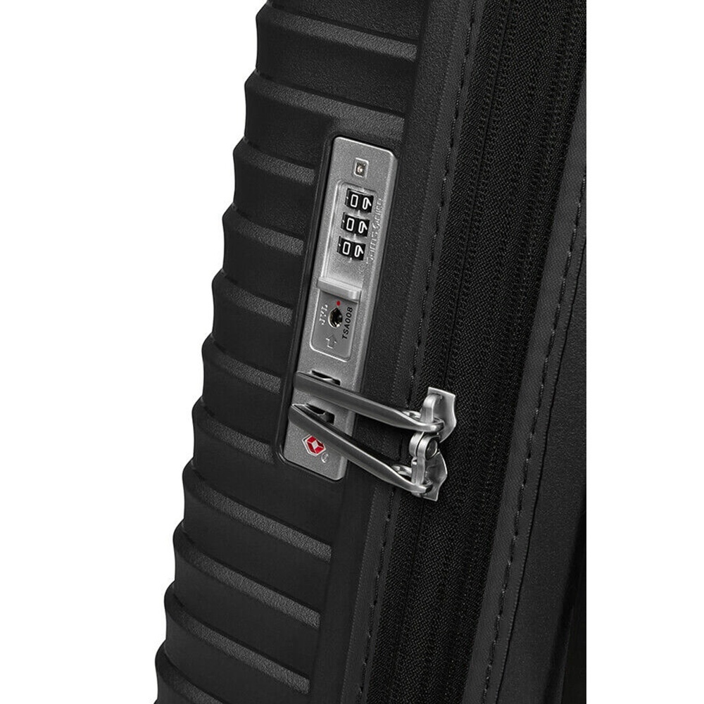 Suitcase Samsonite Upscape made of polypropylene on 4 wheels KJ1*004 Black (giant)