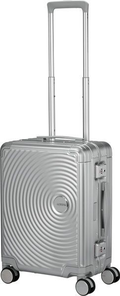 Валіза American Tourister Soundbox ALU алюмінієва на 4-х колесах MI3*001 Silver (мала)