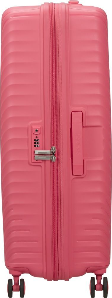 Suitcase American Tourister Diablast on 4 wheels made of polypropylene MK2*003;90 Pink Glitch (large)