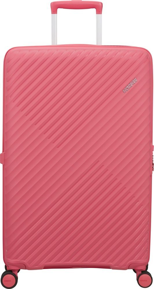 Suitcase American Tourister Diablast on 4 wheels made of polypropylene MK2*003;90 Pink Glitch (large)