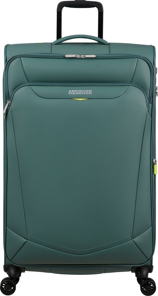 Водонепроницаемый чемодан American Tourister Summerride текстильный на 4-х колесах ME7*106;14 Dark Forest (большой)