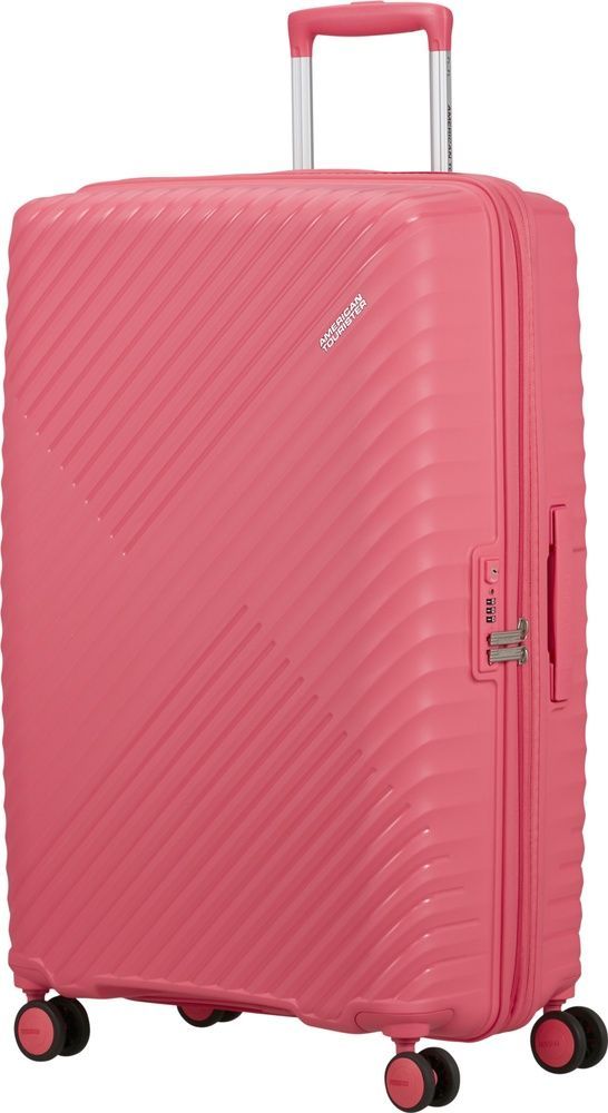 Suitcase American Tourister Diablast on 4 wheels made of polypropylene MK2*003;90 Pink Glitch (large)