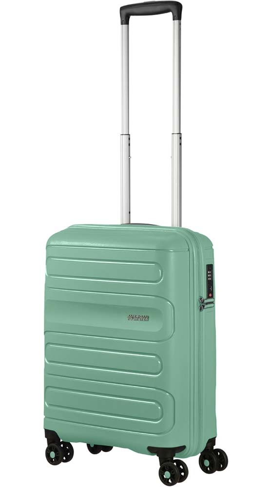 Suitcase American Tourister Sunside made of polypropylene on 4 wheels 51g*001 Mineral Green (small)