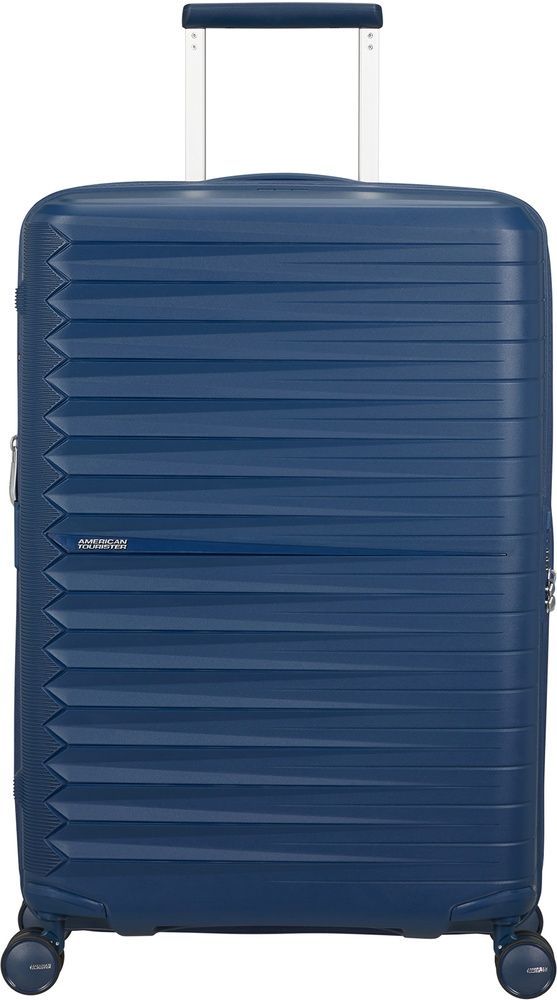 Чемодан American Tourister FastForward из полипропилена на 4-х колесах MI0*002 Navy Blue (средний)