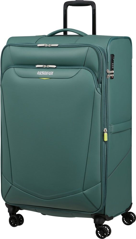 Водонепроницаемый чемодан American Tourister Summerride текстильный на 4-х колесах ME7*106;14 Dark Forest (большой)