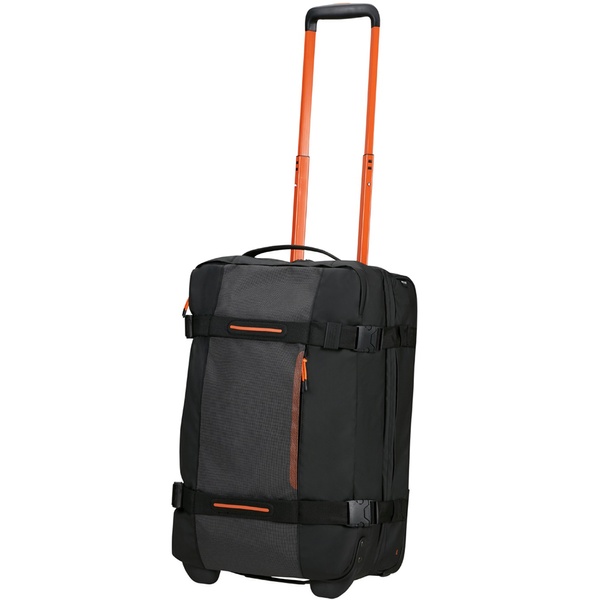 Дорожная сумка с защитой от влаги на 2-х колесах American Tourister Urban Track текстильная S MD1*101 LMTD Black/Orange (малая)
