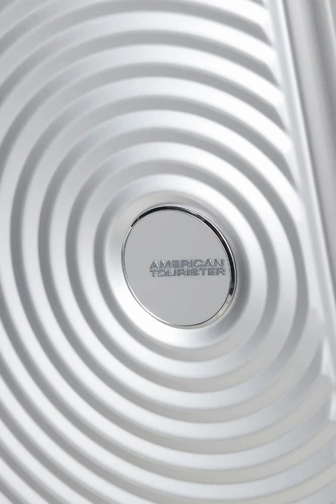 Валіза American Tourister Soundbox ALU алюмінієва на 4-х колесах MI3*001 Silver (мала)
