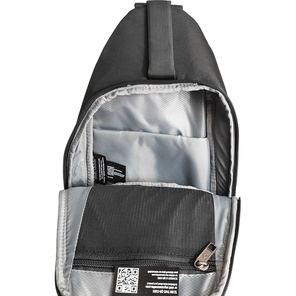 Sling backpack with compartment for a tablet Samsonite Sacksquare KL5*005 Black