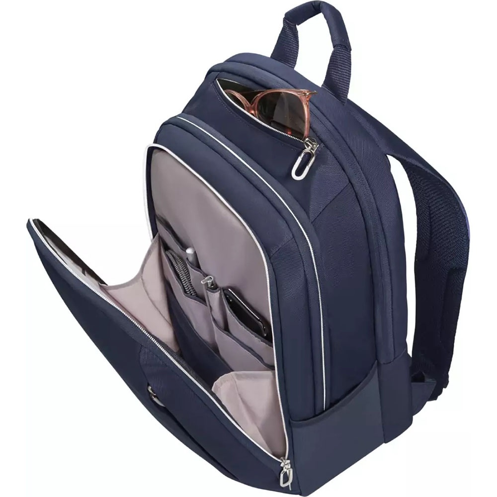 Daily backpack for women with laptop compartment up to 15,6" Samsonite Guardit Classy KH1*003 Midnight Blue