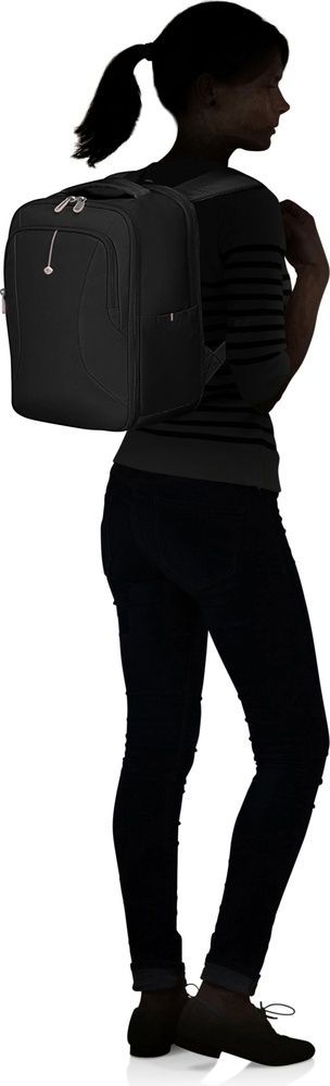 Travel backpack Samsonite Guardit Classy 2.0 for hand luggage in Wizz Air/Ryanair and laptop up to 14" Underseat S KT0*007 Black