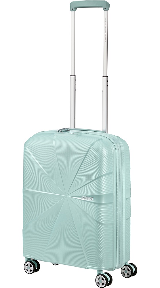 Suitcase American Tourister Starvibe made of polypropylene on 4 wheels MD5*002 Metallic Surf Blue (small)