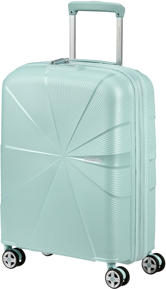 Suitcase American Tourister Starvibe made of polypropylene on 4 wheels MD5*002 Metallic Surf Blue (small)