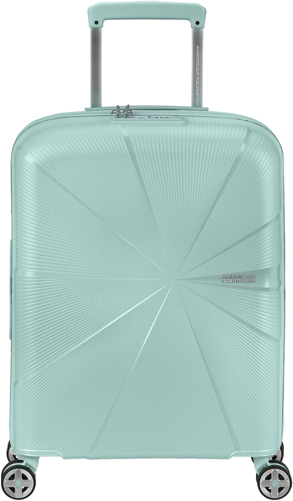 Suitcase American Tourister Starvibe made of polypropylene on 4 wheels MD5*002 Metallic Surf Blue (small)