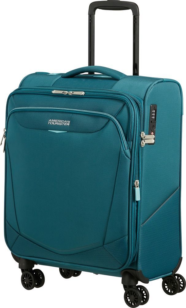 Чемодан American Tourister Summerride текстильный на 4-х колесах ME7*004;51 Totally Teal (малый)