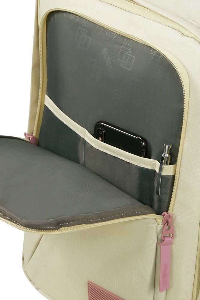 Рюкзак дорожній American Tourister Take2Cabin MS для ручної поклажі в Wizz Air/Ryanair та ноутбука до 15,6" 91G*009 Coconut Sand/Galactic Mauve