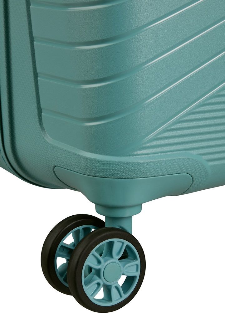 Ультралёгкий чемодан American Tourister Airconic из полипропилена на 4-х колесах 88G*002; Dusty Turquoise (средний)