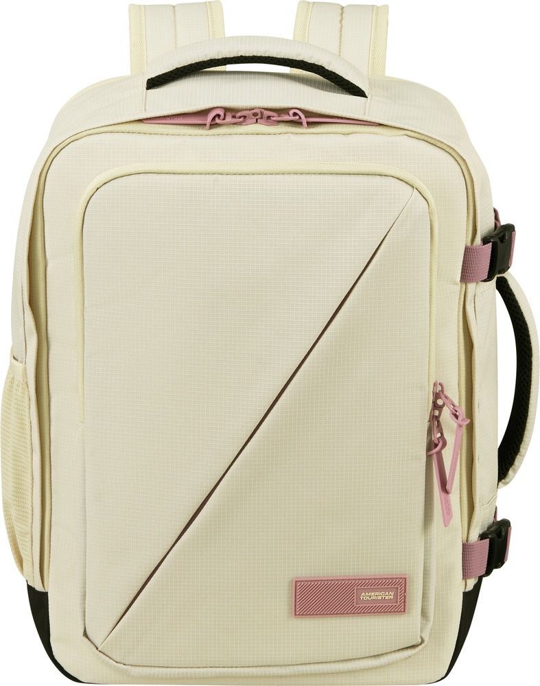 Рюкзак дорожній American Tourister Take2Cabin MS для ручної поклажі в Wizz Air/Ryanair та ноутбука до 15,6" 91G*009 Coconut Sand/Galactic Mauve
