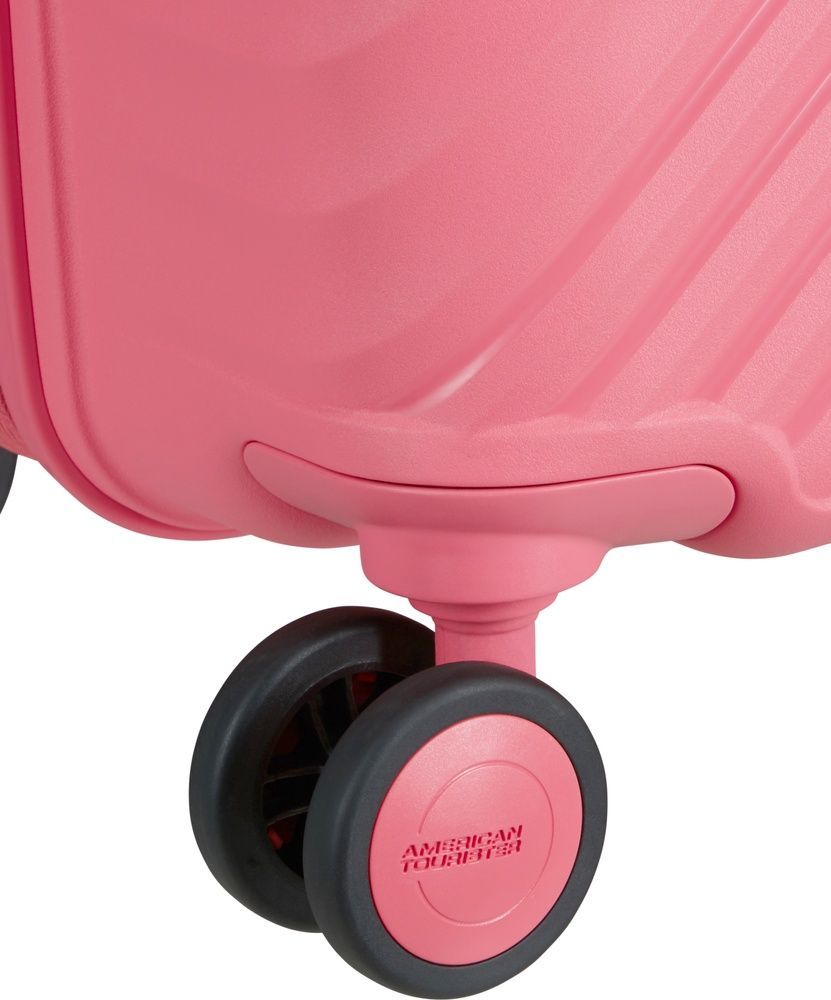 Валіза American Tourister Diablast на 4-х колесах з поліпропілену MK2*002;90 Pink Glitch (середня)