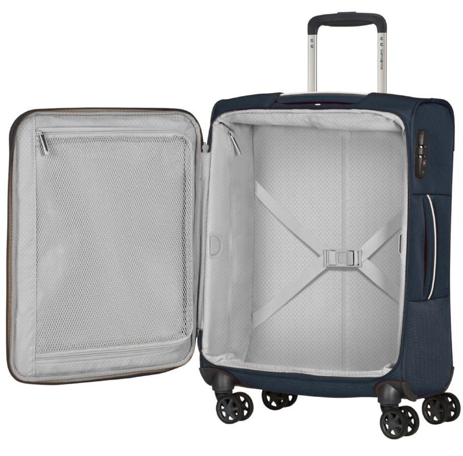 Suitcase Samsonite Popsoda textile on 4 wheels CT4 * 003 Dark Blue (small)