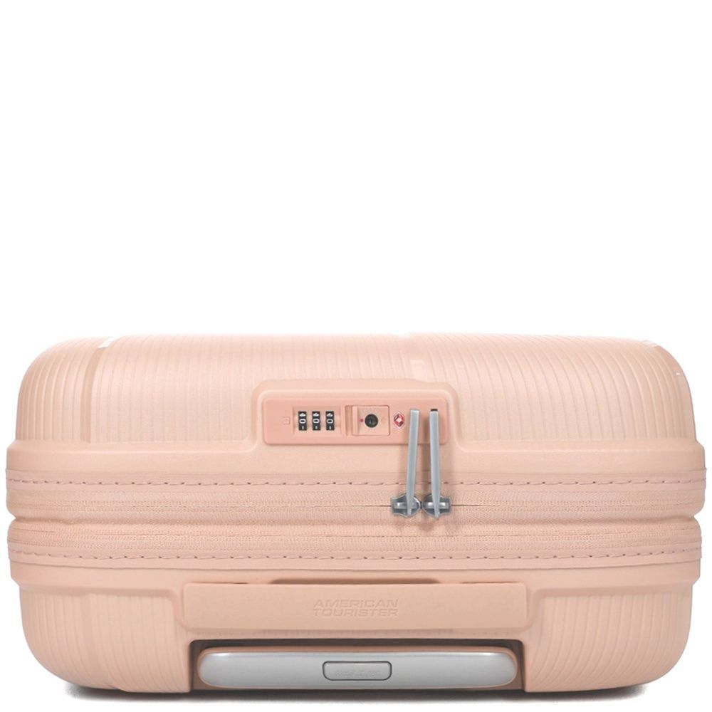 Валіза American Tourister Starvibe із поліпропілену на 4-х колесах MD5*002 Metallic Peach (мала)