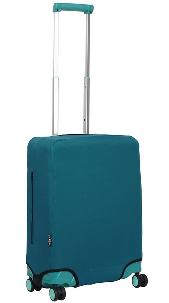 Universal protective cover for a small suitcase 8003-38 dark turquoise