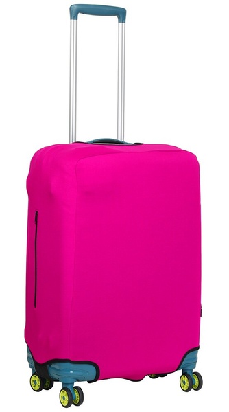 Universal protective cover for medium suitcase 8002-35 fuchsia