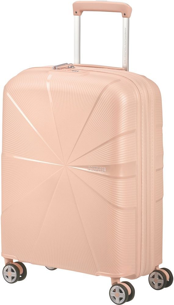 Валіза American Tourister Starvibe із поліпропілену на 4-х колесах MD5*002 Metallic Peach (мала)