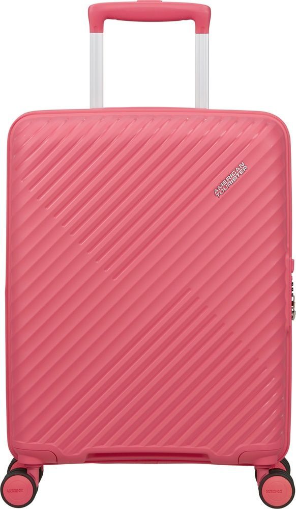 Валіза American Tourister Diablast на 4-х колесах з поліпропілену MK2*001;90 Pink Glitch (мала)