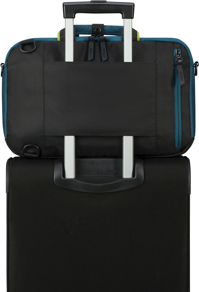 Travel backpack American Tourister Take2Cabin textile for hand luggage in Ryanair and laptop up to 15.6" 91G*007 Harbor Blue (small)