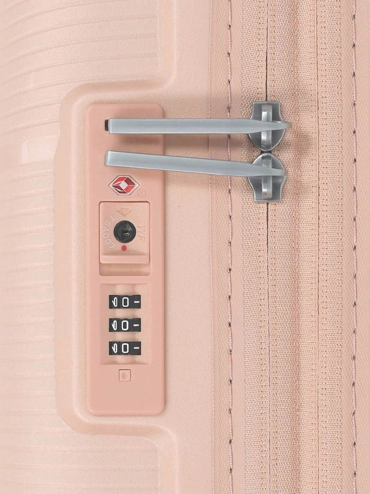 Валіза American Tourister Starvibe із поліпропілену на 4-х колесах MD5*002 Metallic Peach (мала)