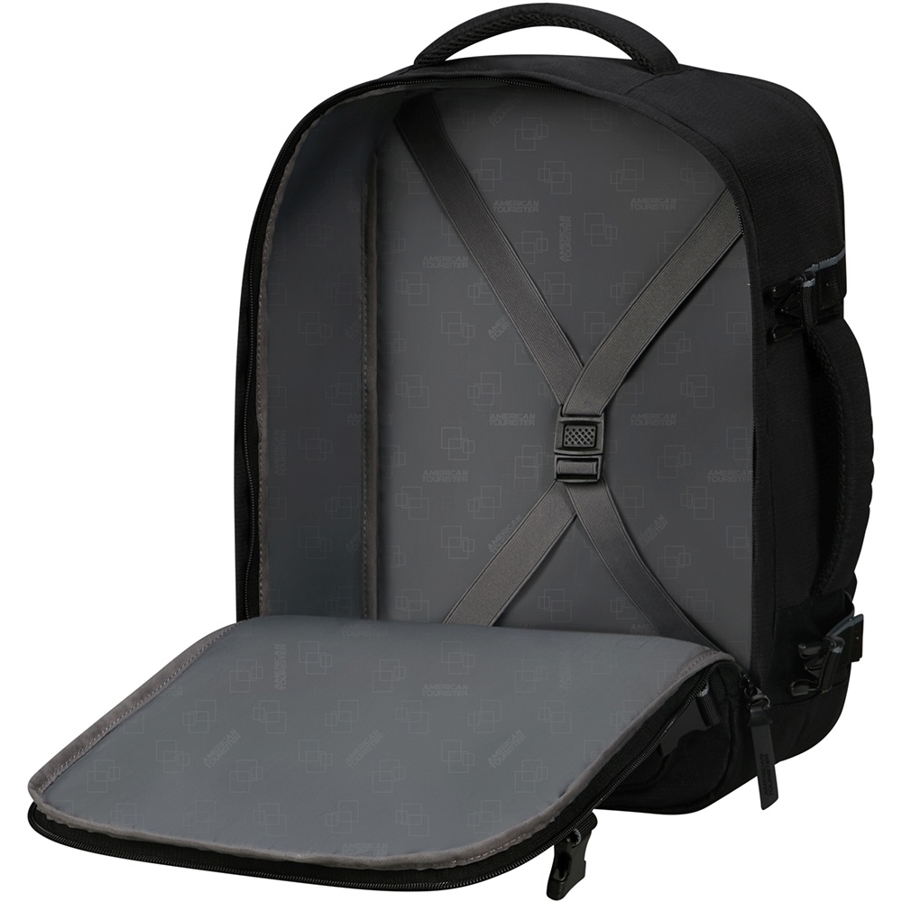 Travel backpack American Tourister Take2Cabin MS for hand luggage in Wizz Air and laptop up to 15.6" 91G*009 Black