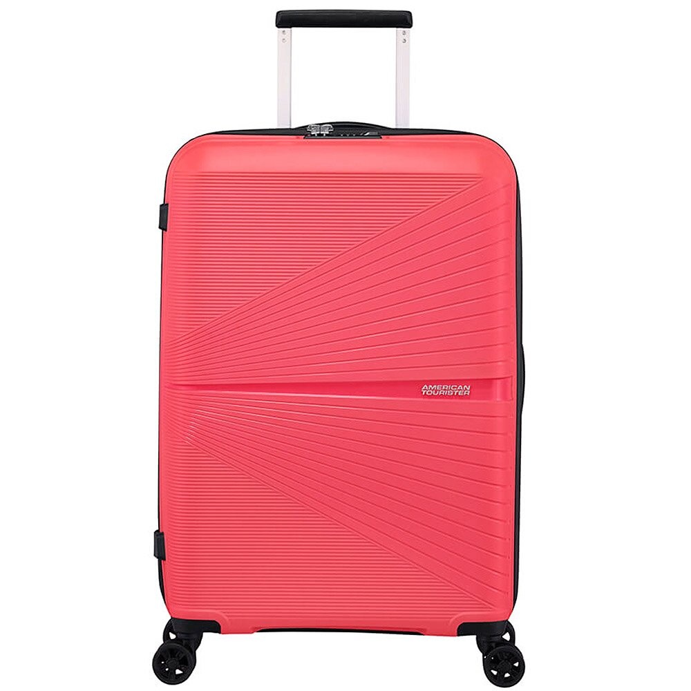 Ultralight suitcase American Tourister Airconic made of polypropylene on 4 wheels 88G * 002 Paradise Pink (medium)